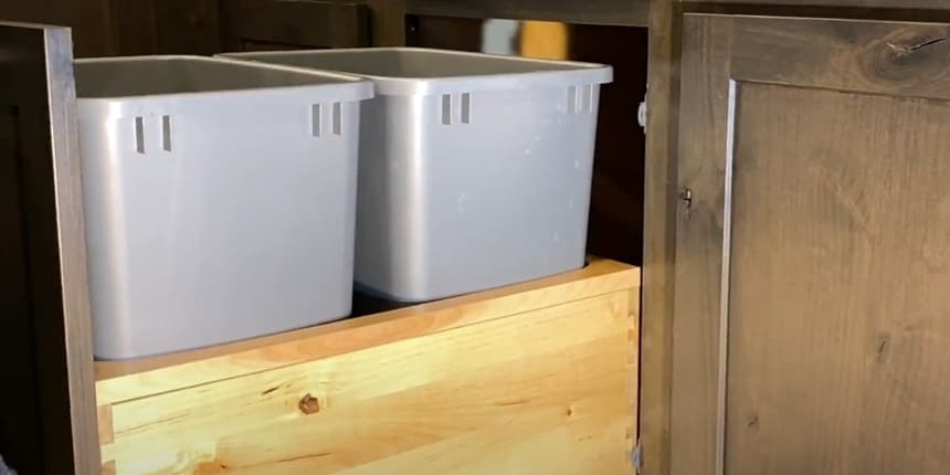 pull out trash can drawer