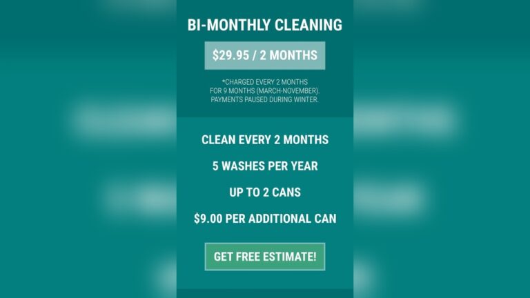 How Much Does Trash Can Cleaning Cost