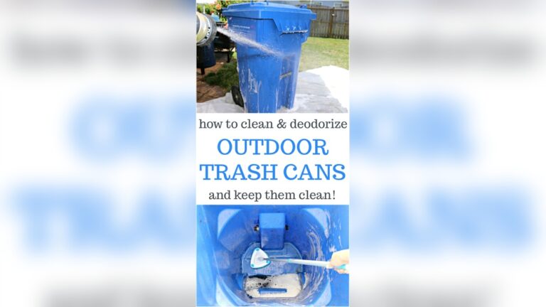 How to Clean a Large Trash Can